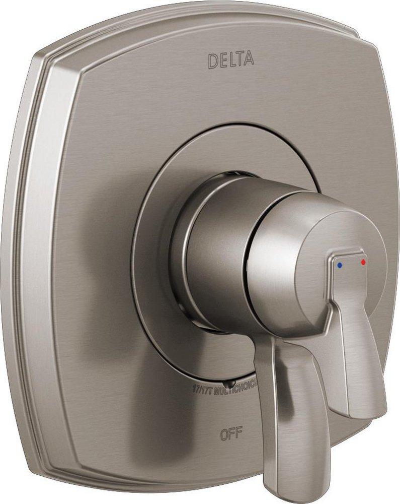 Delta Faucet Brilliance&reg; Stainless Two Handle Single Function Shower Faucet Trim Only 