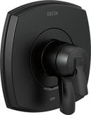 Delta Faucet Matte Black Two Handle Pressure Balancing Valve Trim 
