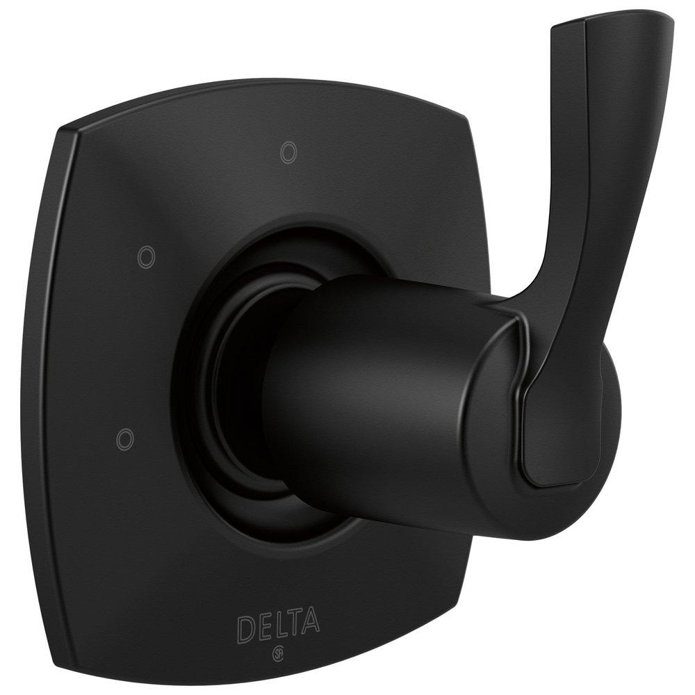 Delta Faucet Matte Black 3 Setting Single Handle Zinc Diverter Trim 