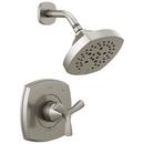 Single Handle Multi Function Shower Faucet in Stainless (Trim Only)