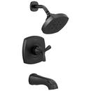 Delta Faucet Matte Black Single Handle Multi Function Bathtub & Shower Faucet (Trim Only) 