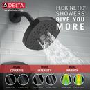 Delta Faucet Matte Black Two Handle Multi Function Bathtub & Shower Faucet (Trim Only) 