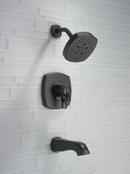 Delta Faucet Matte Black Two Handle Multi Function Bathtub & Shower Faucet (Trim Only) 