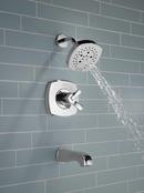 Delta Faucet Matte Black Two Handle Multi Function Bathtub & Shower Faucet (Trim Only) 