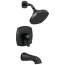 Delta Faucet Matte Black Two Handle Multi Function Bathtub & Shower Faucet (Trim Only) 