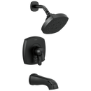 Delta Faucet Matte Black Two Handle Multi Function Bathtub & Shower Faucet (Trim Only) 