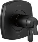 Delta Faucet Matte Black Two Handle Thermostatic Valve Trim 
