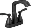 Two Handle Centerset Bathroom Sink Faucet in Matte Black