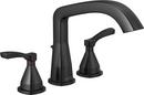 Single Handle Roman Tub Faucet in Matte Black (Trim Only)