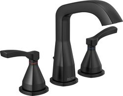 Two Handle Widespread Bathroom Sink Faucet in Matte Black