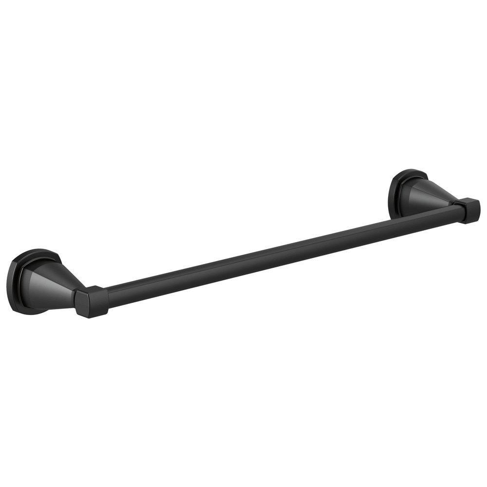 Delta Faucet Matte Black 18 in. Towel Bar 