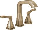 Delta Faucet Brilliance&reg; Champagne Bronze Two Handle Widespread Bathroom Sink Faucet with Metal Pop-Up Drain 