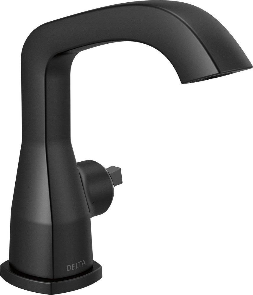 Delta Faucet Matte Black Monoblock Bathroom Sink Faucet (Handles Sold Separately) 