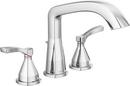 Single Handle Roman Tub Faucet in Chrome (Trim Only)