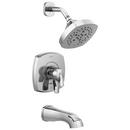 Two Handle Multi Function Bathtub & Shower Faucet in Polished Chrome (Trim Only)