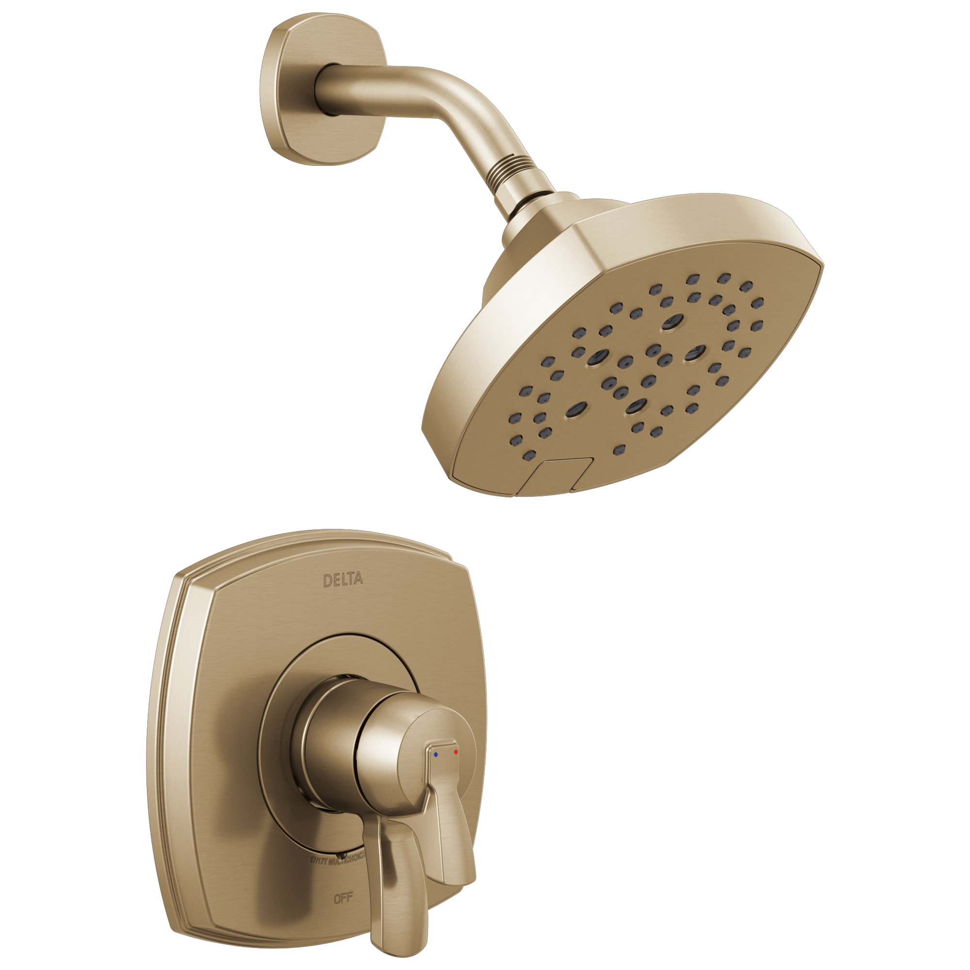 Delta Faucet Brilliance Champagne Bronze Single Handle Multi Function Shower Faucet (Trim Only) 