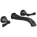 Delta Faucet Matte Black Two Handle Widespread Bathroom Sink Faucet 