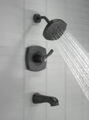 Delta Faucet Matte Black Single Handle Multi Function Bathtub & Shower Faucet (Trim Only) 