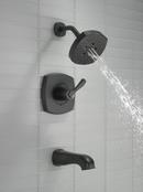 Delta Faucet Matte Black Single Handle Multi Function Bathtub & Shower Faucet (Trim Only) 