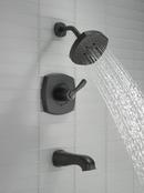 Delta Faucet Matte Black Single Handle Multi Function Bathtub & Shower Faucet (Trim Only) 