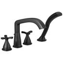 Delta Faucet Matte Black CCY 1.75 2HDL CRS RT TRIM & H/SHWR 