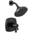 Two Handle Multi Function Shower Faucet in Matte Black (Trim Only)