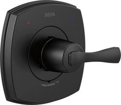 Single Handle Pressure Balancing Valve Trim in Matte Black