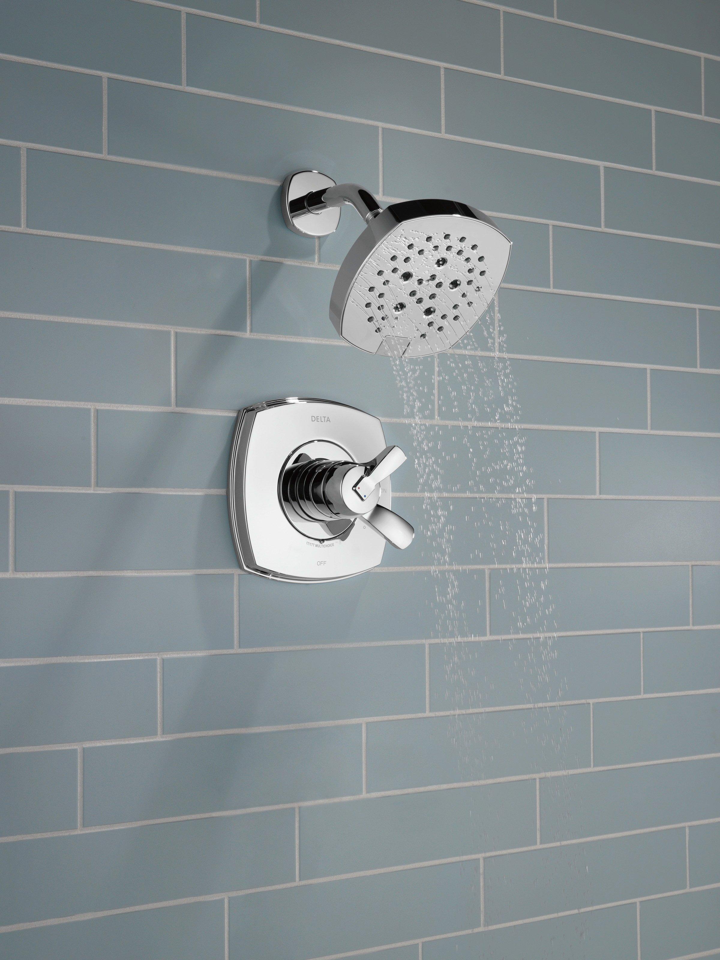 Delta Faucet Matte Black Single Handle Multi Function Shower Faucet (Trim Only) 