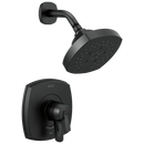 Delta Faucet Matte Black Single Handle Multi Function Shower Faucet (Trim Only) 