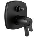 Thermostatic Valve Trim in Matte Black (Handle Sold Separately)