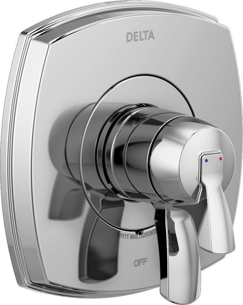 Delta Faucet Chrome Two Handle Single Function Shower Faucet Trim Only 