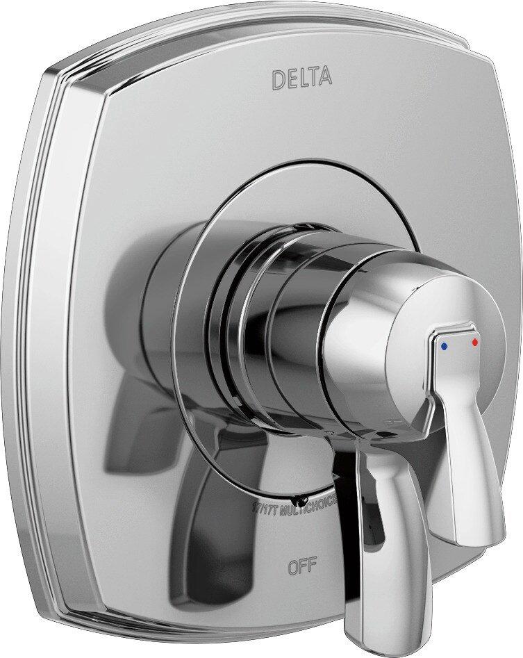 Delta Faucet Chrome Two Handle Pressure Balancing Valve Trim 