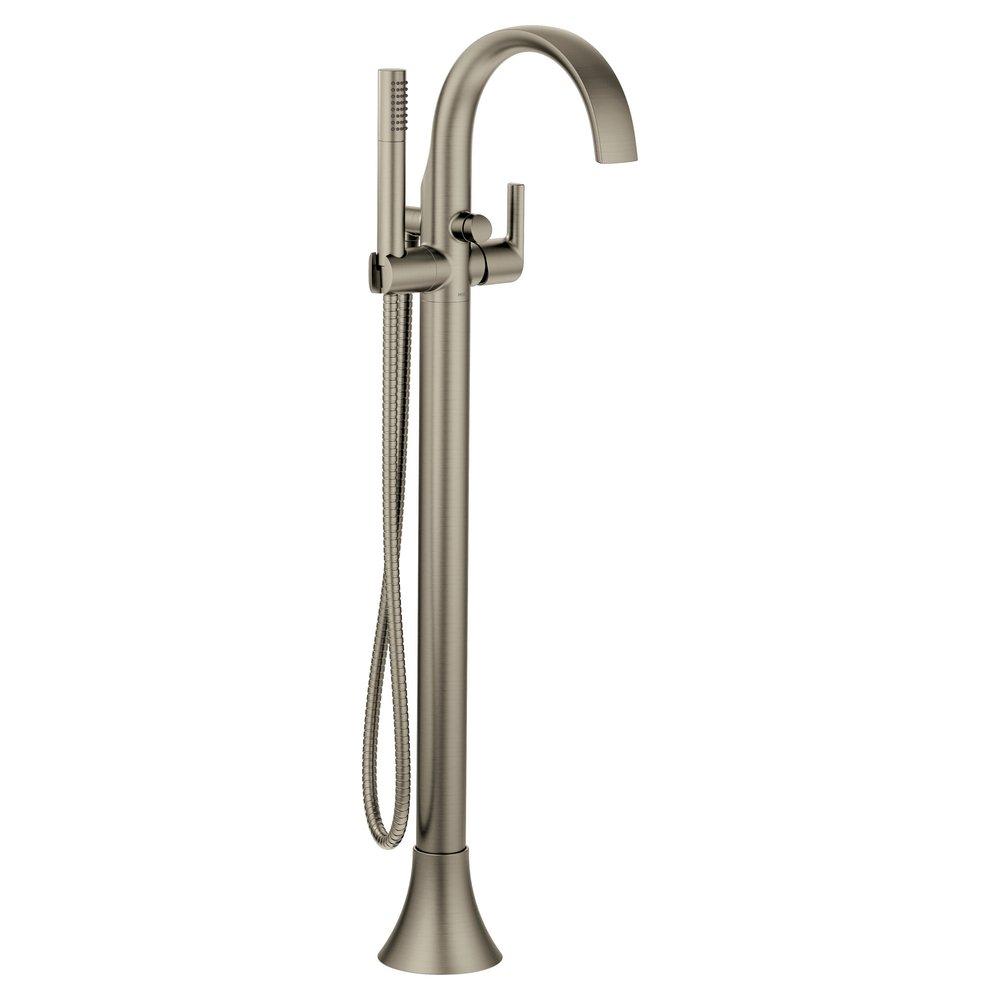 Moen Brushed Nickel Single Handle Lever Floor Mount Filler 