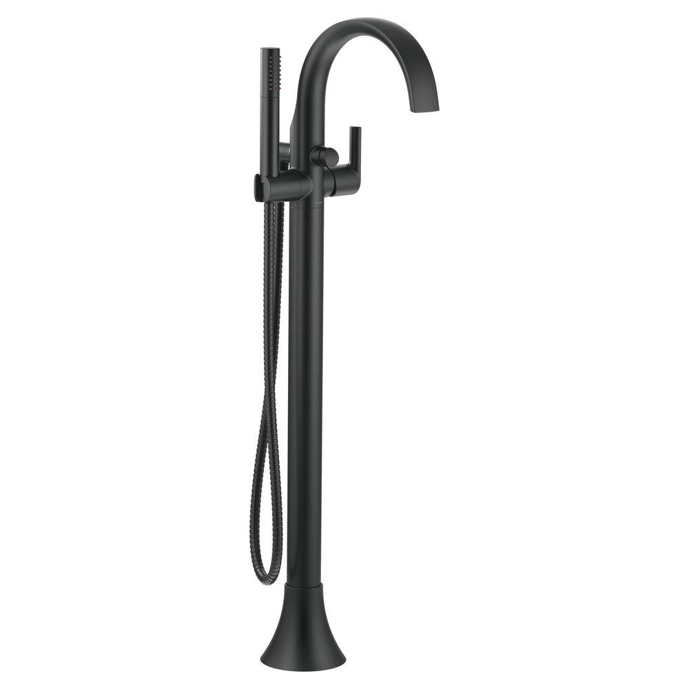 Moen Matte Black Single Handle Lever Floor Mount Filler 