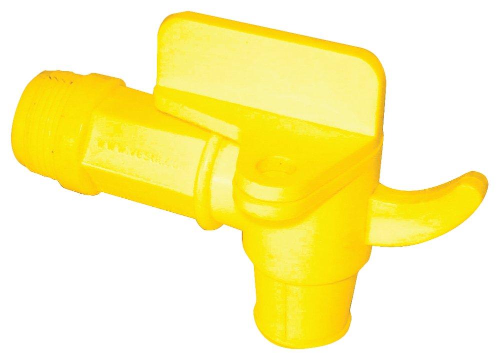 National Spencer Yellow MNPT Polyethylene Bung Faucet 