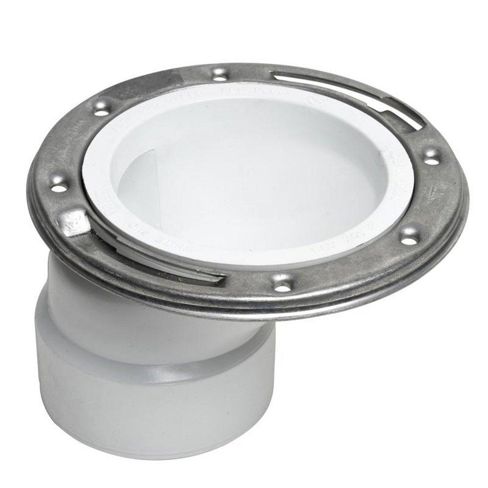 Oatey&reg; White 3 x 4 in. PVC Closet Flange 