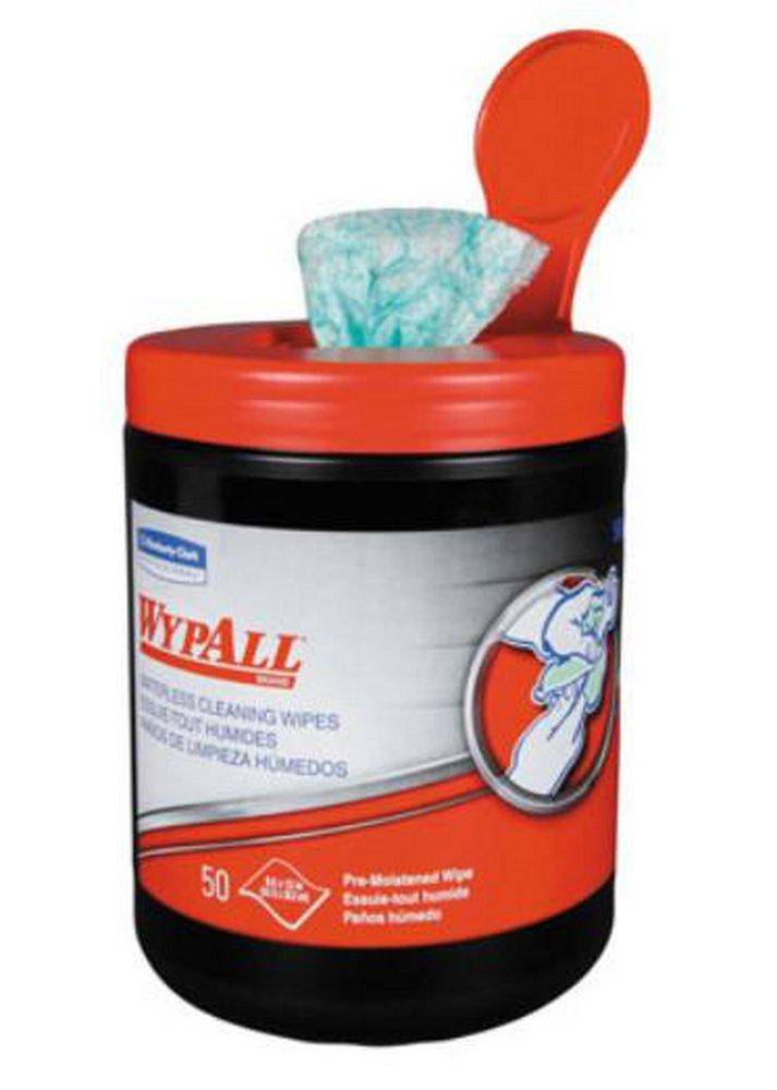 WypAll&reg; Green Towel (Canister of 50, Case of 8) 