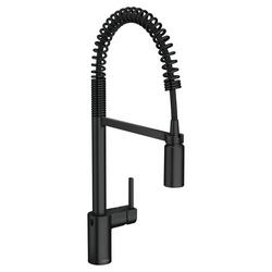Single Handle Pull Down Touchless Kitchen Faucet in Matte Black