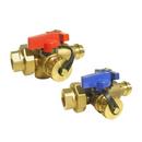 Red-White Valve FNPT x Press Brass Tankless Water Heater Valve Kit 