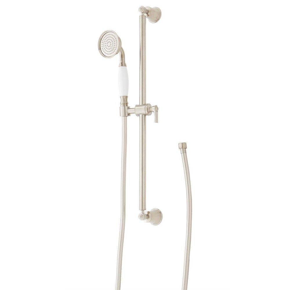 Signature Hardware Brushed Nickel 25 in. Shower Rail 