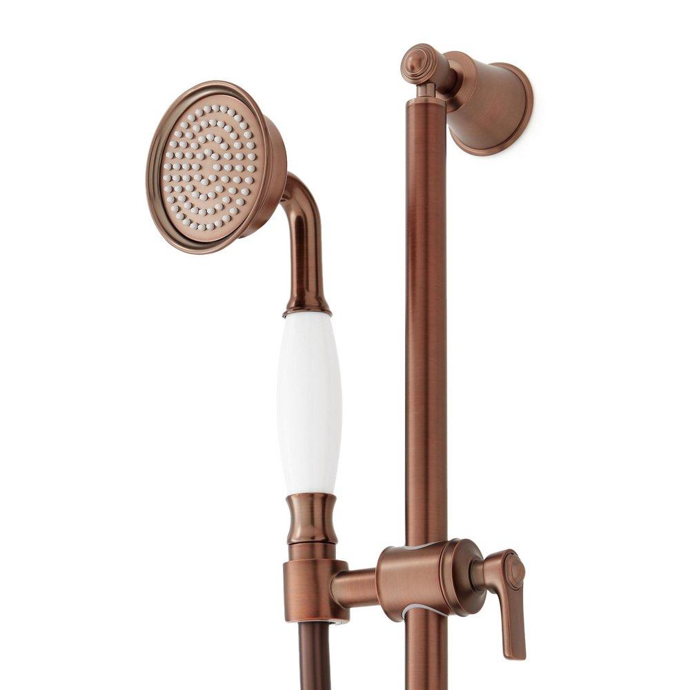 Signature Hardware Oil Rubbed Bronze 25 in. Shower Rail 