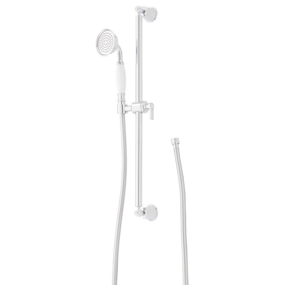 Signature Hardware Chrome 25 in. Shower Rail 