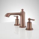Signature Hardware Oil Rubbed Bronze Two Handle Widespread Bathroom Sink Faucet 