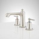 Signature Hardware Brushed Nickel Two Handle Widespread Bathroom Sink Faucet 