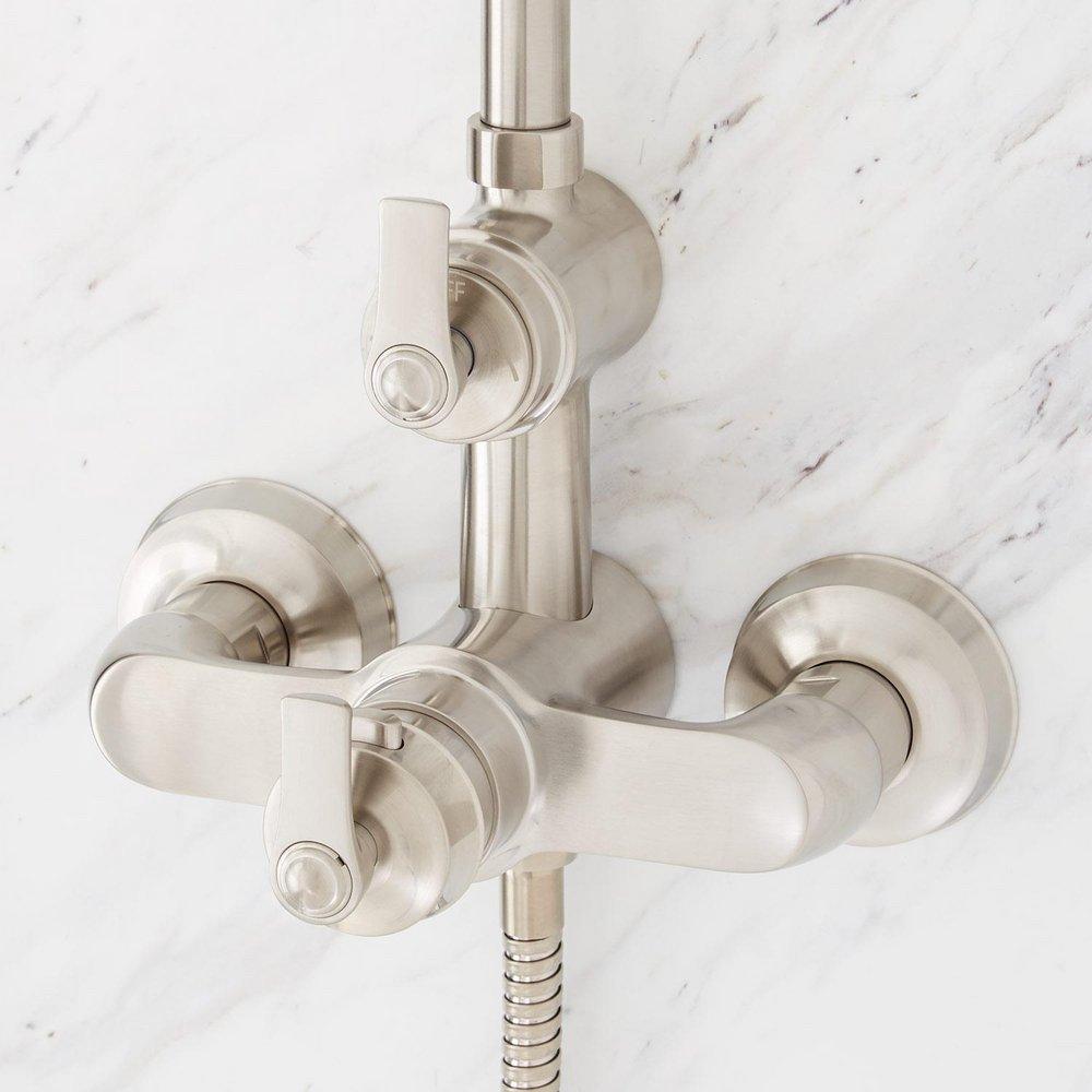 COOPER THERMOSTATIC EXPOSED PIPE SHOWER WITH HAND SHOWER - CHROME 