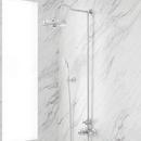 COOPER THERMOSTATIC EXPOSED PIPE SHOWER WITH HAND SHOWER - CHROME