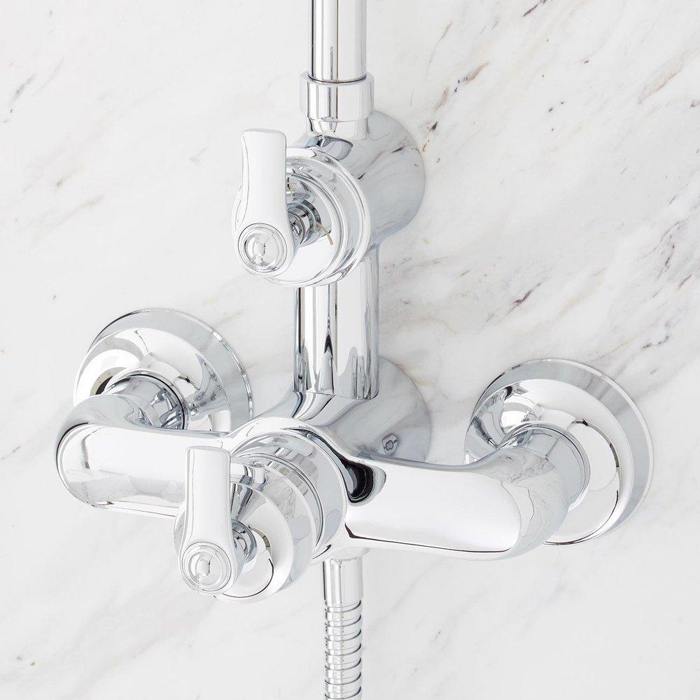 COOPER THERMOSTATIC EXPOSED PIPE SHOWER WITH HAND SHOWER - CHROME 