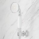 Thermostatic Exposed Pipe Shower with Hand Shower in Brushed Nickel 
