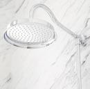 Thermostatic Exposed Pipe Shower with Hand Shower in Brushed Nickel 