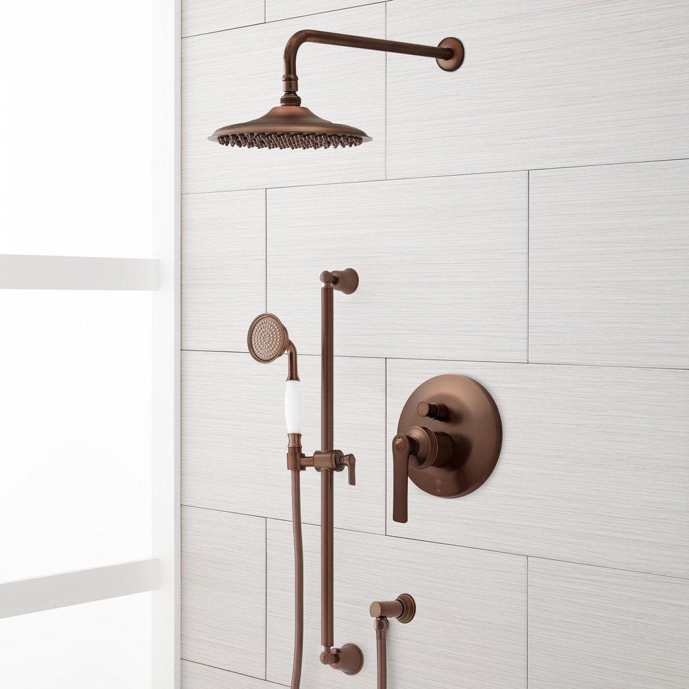 Signature Hardware Oil Rubbed Bronze Single Handle Single Function Shower System 